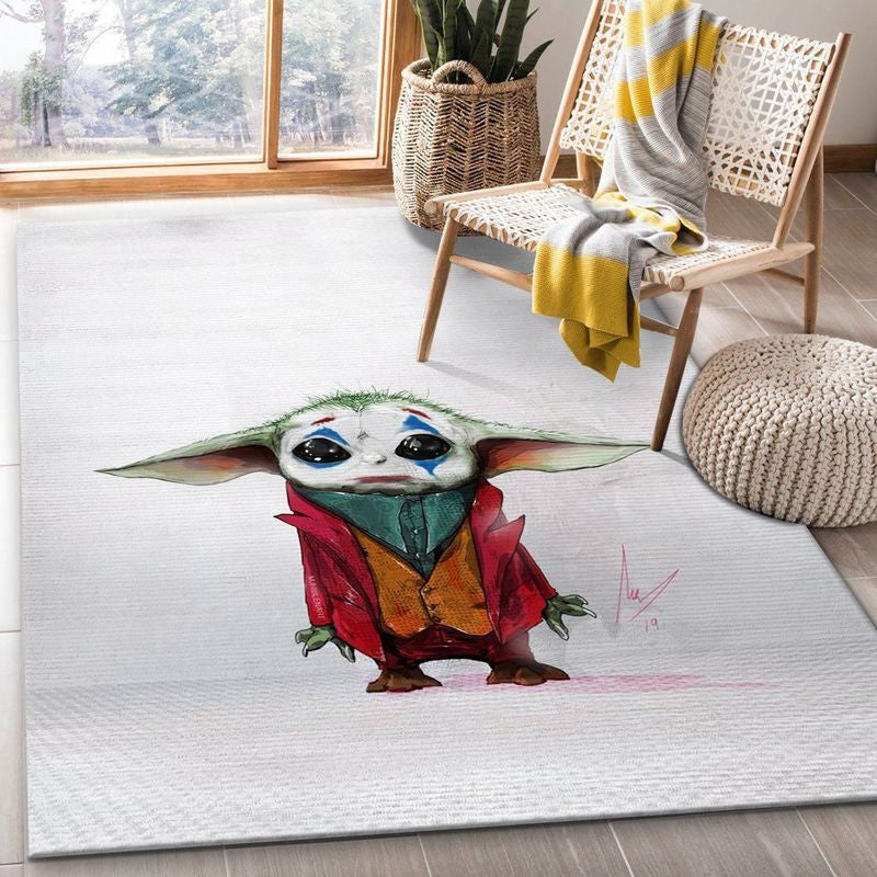 Mandalorianisches Baby Yoda Star Wars 46 Teppich, Teppiche - Outdoor Teppich, Teppich Wohnzimmer, Küchenteppich, Kinderzimmer, Modern