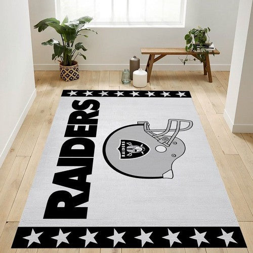 Oakland Raiders 3 Banner Nfl Team Logo Schlafzimmer Us Geschenk Dekor Teppich, Teppiche - Outdoor Teppich, Teppich Wohnzimmer, Küchenteppich, Kinderzimmer, Modern