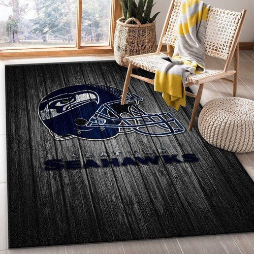 Seattle Seahawks Nfl Logo-Bereich für Geschenk Schlafzimmer Flo Teppich, Teppiche - Outdoor Teppich, Teppich Wohnzimmer, Küchenteppich, Kinderzimmer, Modern