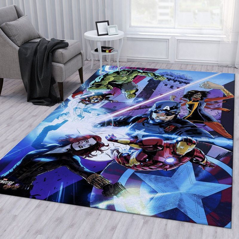 Marvel Comics Avengers-Team Teppich, Teppiche - Outdoor Teppich, Teppich Wohnzimmer, Küchenteppich, Kinderzimmer, Modern