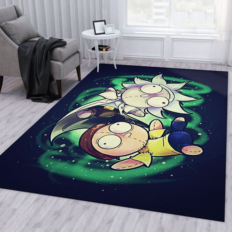 Rick and Morty 88 Area Floor Decor And Teppich, Teppiche - Outdoor Teppich, Teppich Wohnzimmer, Küchenteppich, Kinderzimmer, Modern