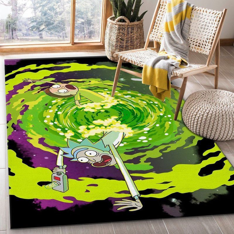 Rick and Morty 11 Area Floor Decor And Teppich, Teppiche - Outdoor Teppich, Teppich Wohnzimmer, Küchenteppich, Kinderzimmer, Modern