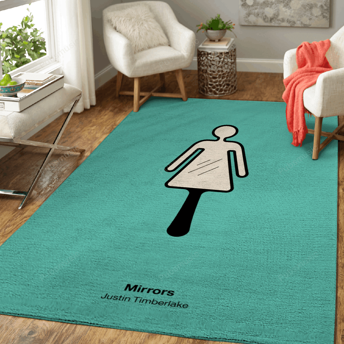 Spiegelmusik für Fans Teppich, Teppiche - Outdoor Teppich, Teppich Wohnzimmer, Küchenteppich, Kinderzimmer, Modern