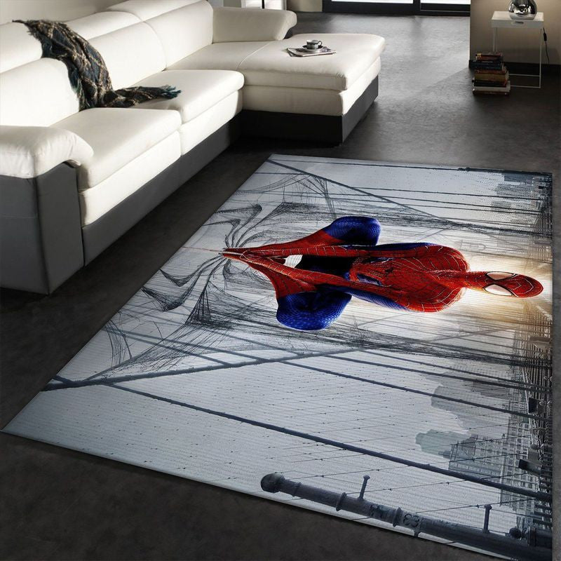 Spider Man Superheld Marvel Spider Man Action Teppich, Teppiche - Outdoor Teppich, Teppich Wohnzimmer, Küchenteppich, Kinderzimmer, Modern