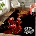 Oasis Burn Gitarrenmusik für Bodendekoration im Fanbereich Teppich, Teppiche - Outdoor Teppich, Teppich Wohnzimmer, Küchenteppich, Kinderzimmer, Modern
