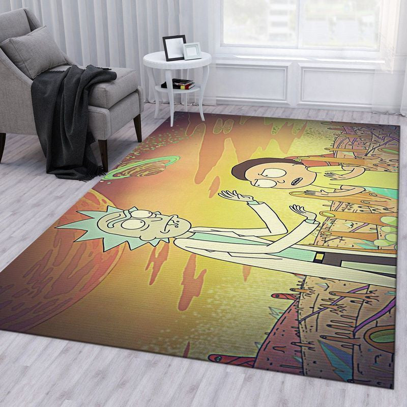 Rick and Morty 22 Area Floor Decor And Teppich, Teppiche - Outdoor Teppich, Teppich Wohnzimmer, Küchenteppich, Kinderzimmer, Modern