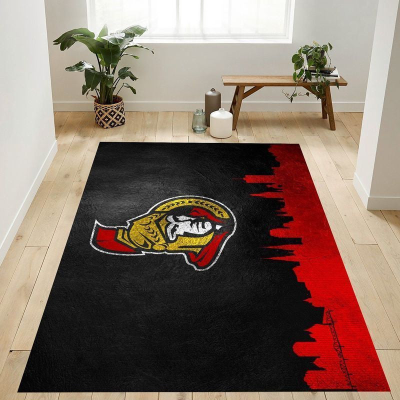 Ottawa Senators Nhl 5 Teppich, Teppiche - Outdoor Teppich, Teppich Wohnzimmer, Küchenteppich, Kinderzimmer, Modern