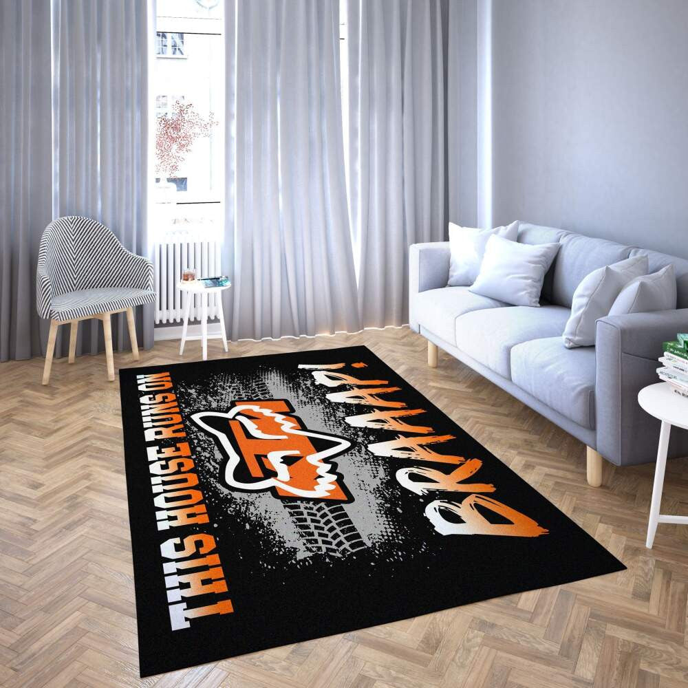 Motorrad-Ktm-Bereich Dieses Haus läuft auf Braap Teppich, Teppiche - Outdoor Teppich, Teppich Wohnzimmer, Küchenteppich, Kinderzimmer, Modern