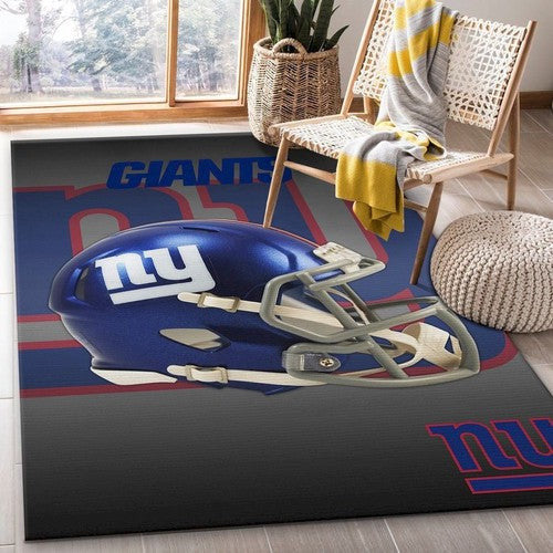New York Giants Nfl Team Logo Helmraum Custom Area Floor Teppich, Teppiche - Outdoor Teppich, Teppich Wohnzimmer, Küchenteppich, Kinderzimmer, Modern