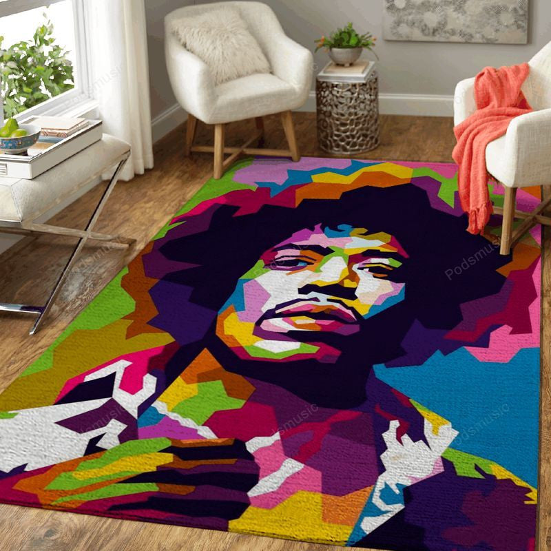 Legendäre Musik von Jimi Hendrix Teppich, Teppiche - Outdoor Teppich, Teppich Wohnzimmer, Küchenteppich, Kinderzimmer, Modern