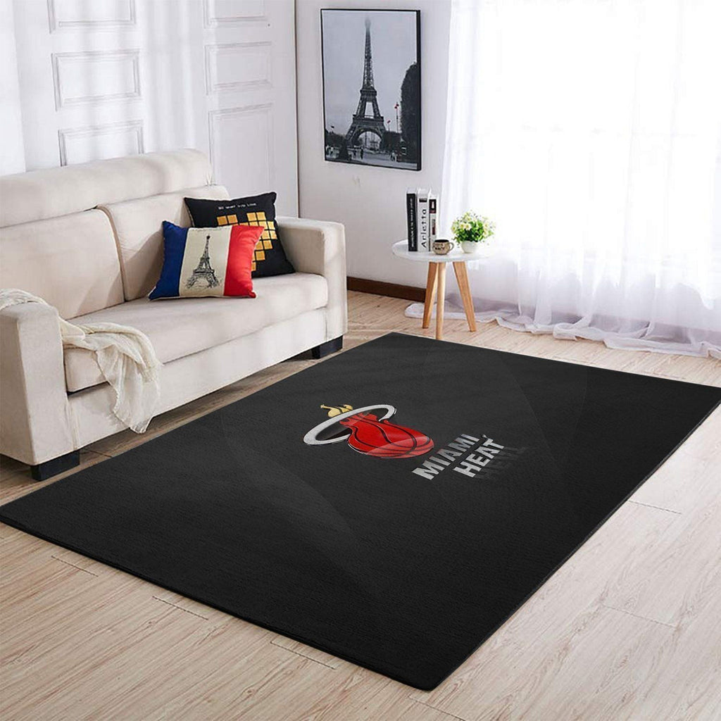 Miami Heat Area NBA-Basketballteam Logo008 Teppich, Teppiche - Outdoor Teppich, Teppich Wohnzimmer, Küchenteppich, Kinderzimmer, Modern