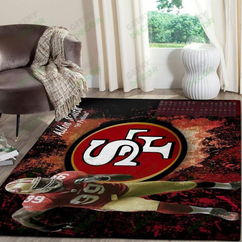 San Francisco 49Ers Super Bowl Football Area Floor Decor The Us Decor V5 Teppich, Teppiche - Outdoor Teppich, Teppich Wohnzimmer, Küchenteppich, Kinderzimmer, Modern
