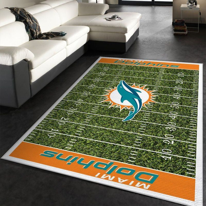 Miami Dolphins NFL 26 Teppich, Teppiche - Outdoor Teppich, Teppich Wohnzimmer, Küchenteppich, Kinderzimmer, Modern