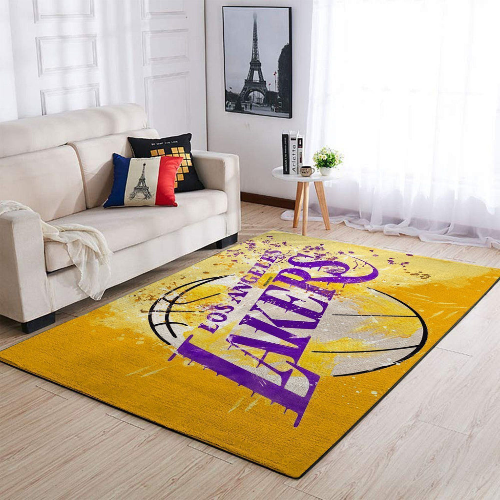 Los Angeles Lakers Bereich NBA-Basketballteam Logo005 Teppich, Teppiche - Outdoor Teppich, Teppich Wohnzimmer, Küchenteppich, Kinderzimmer, Modern