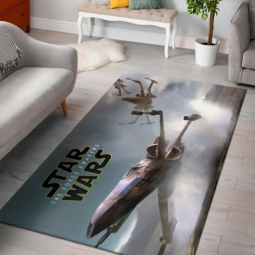 Star Wars Force Awakens futuristische Sci-Fi-Action V5 Teppich, Teppiche - Outdoor Teppich, Teppich Wohnzimmer, Küchenteppich, Kinderzimmer, Modern