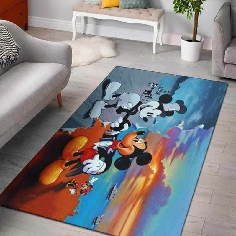 Micky Maus Disney 51 Teppich, Teppiche - Outdoor Teppich, Teppich Wohnzimmer, Küchenteppich, Kinderzimmer, Modern