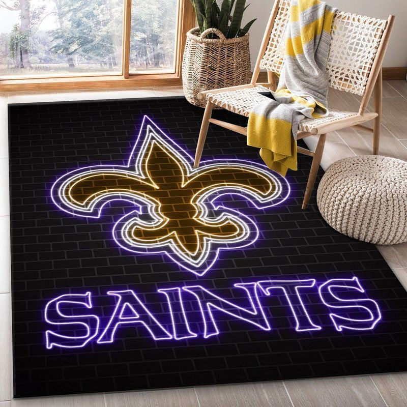 New Orleans Saints NFL 9 Teppich, Teppiche - Outdoor Teppich, Teppich Wohnzimmer, Küchenteppich, Kinderzimmer, Modern