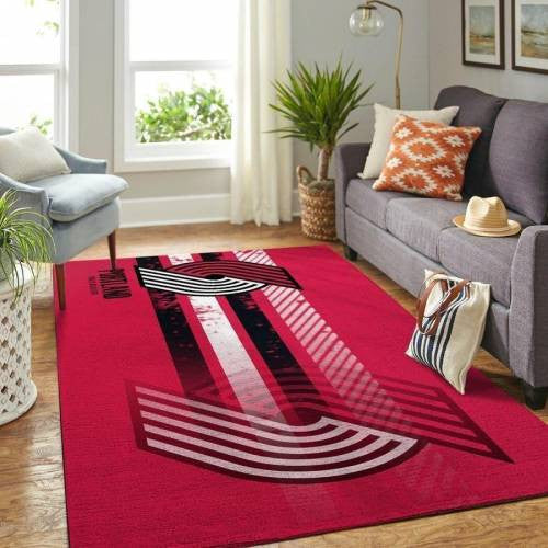 Portland Trail Blazers Bereich NBA-Basketballteam Logo002 Teppich, Teppiche - Outdoor Teppich, Teppich Wohnzimmer, Küchenteppich, Kinderzimmer, Modern
