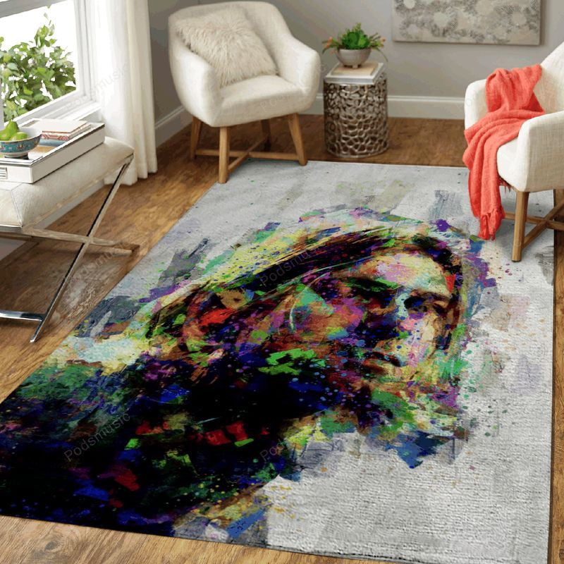 Kurt Cobain Malmusik Teppich, Teppiche - Outdoor Teppich, Teppich Wohnzimmer, Küchenteppich, Kinderzimmer, Modern