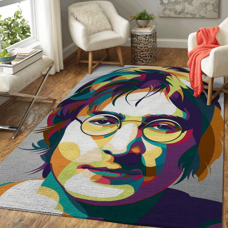 John Lennon The Beatles Ein Tag im Leben Teppich, Teppiche - Outdoor Teppich, Teppich Wohnzimmer, Küchenteppich, Kinderzimmer, Modern