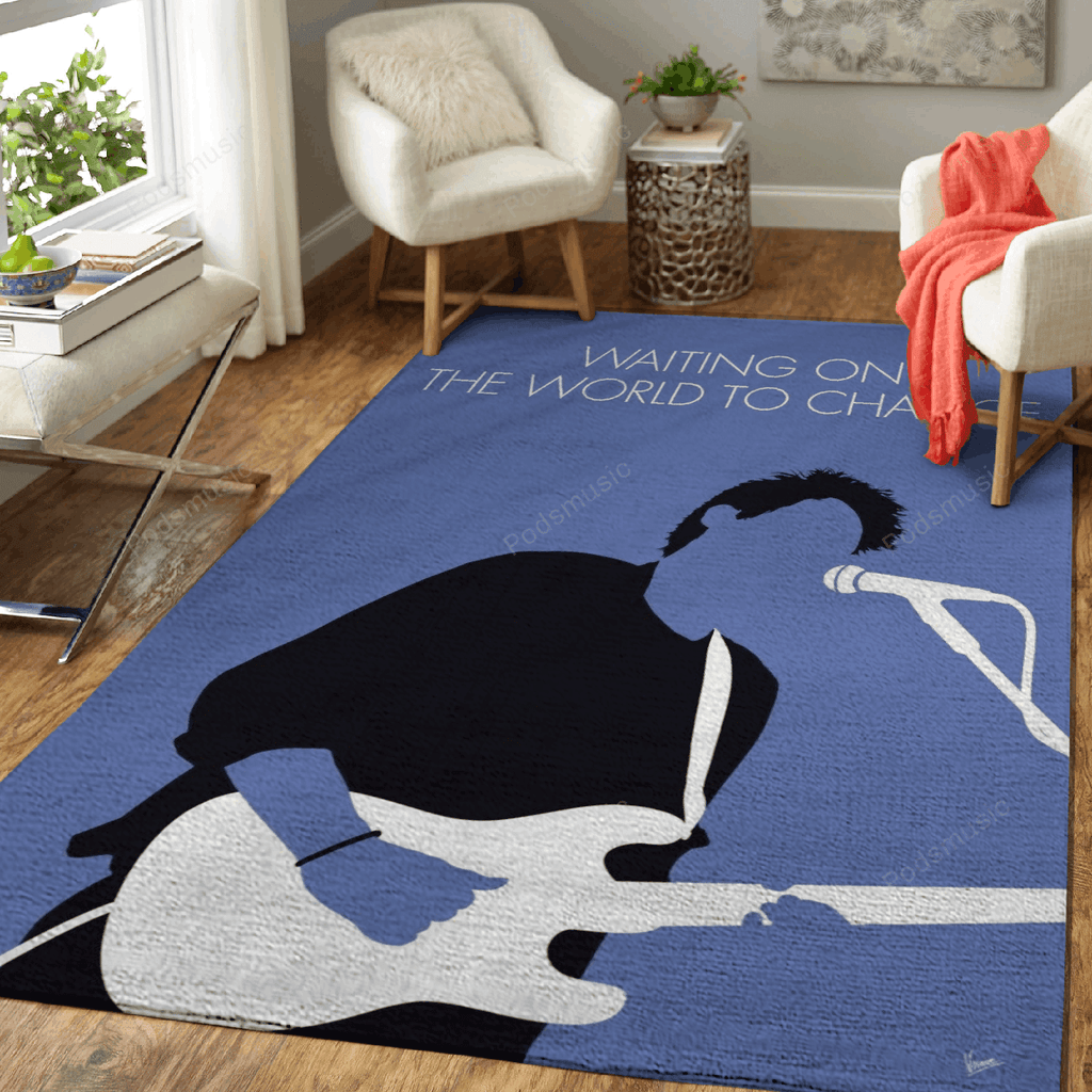 No251 Mein John Mayerwork Minimal Musicworks für Fans Teppich, Teppiche - Outdoor Teppich, Teppich Wohnzimmer, Küchenteppich, Kinderzimmer, Modern
