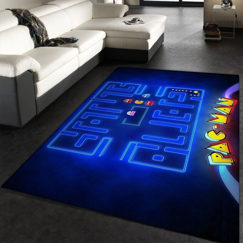 Pacman Gaming 8 Teppich, Teppiche - Outdoor Teppich, Teppich Wohnzimmer, Küchenteppich, Kinderzimmer, Modern