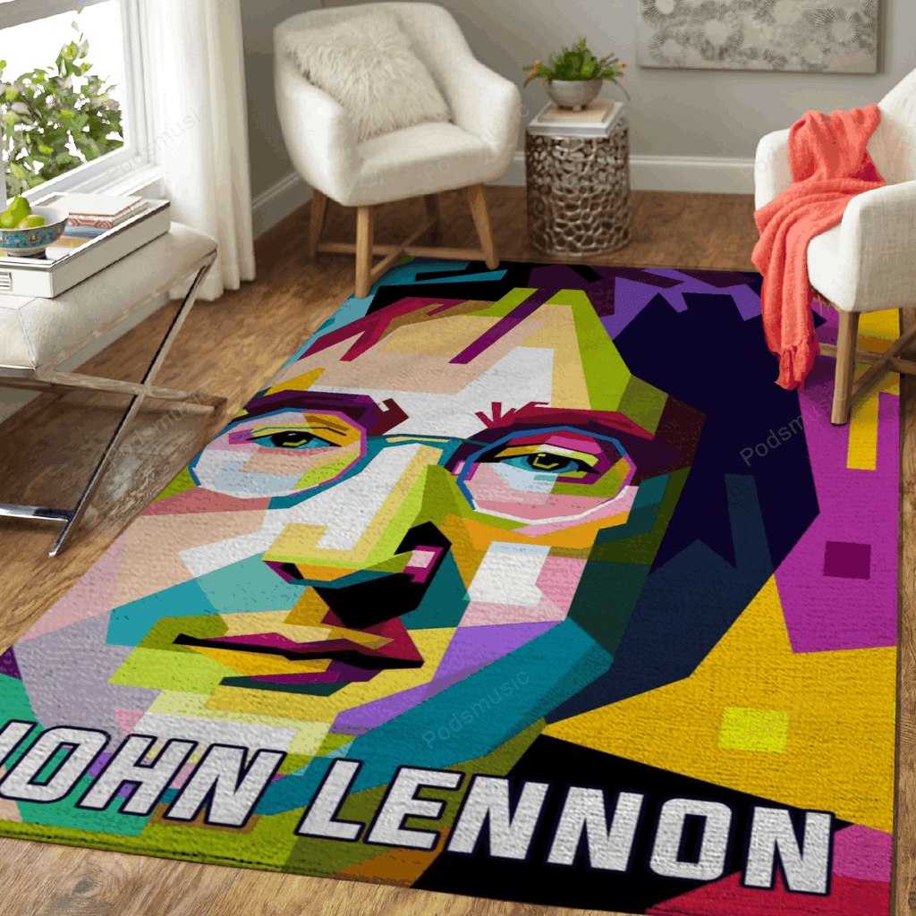John Lennon Wpap Musicwork für Fans Teppich, Teppiche - Outdoor Teppich, Teppich Wohnzimmer, Küchenteppich, Kinderzimmer, Modern