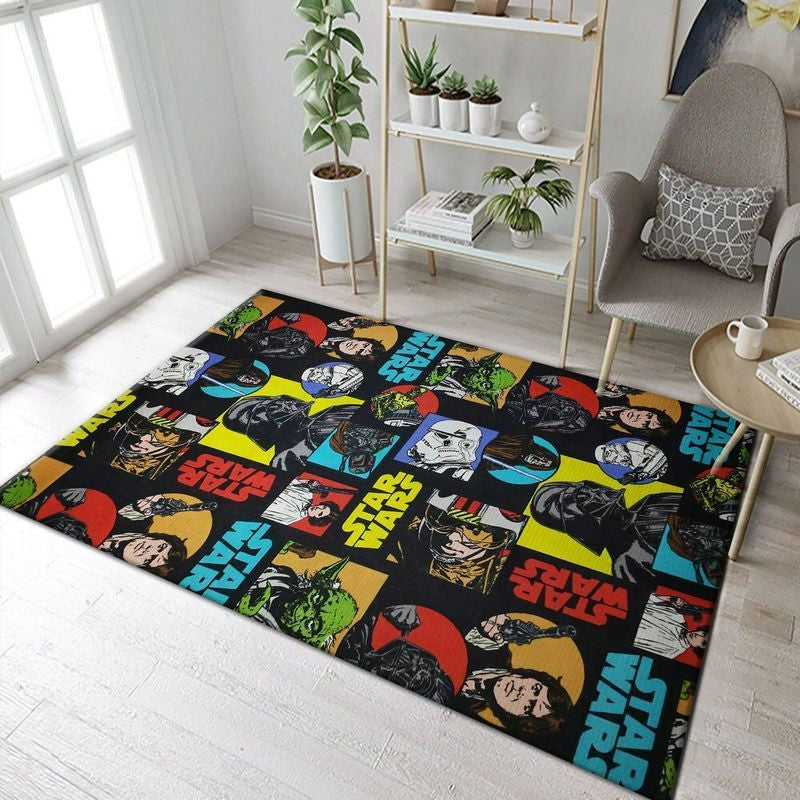 Star Wars Superheldenfilme 001 Teppich, Teppiche - Outdoor Teppich, Teppich Wohnzimmer, Küchenteppich, Kinderzimmer, Modern