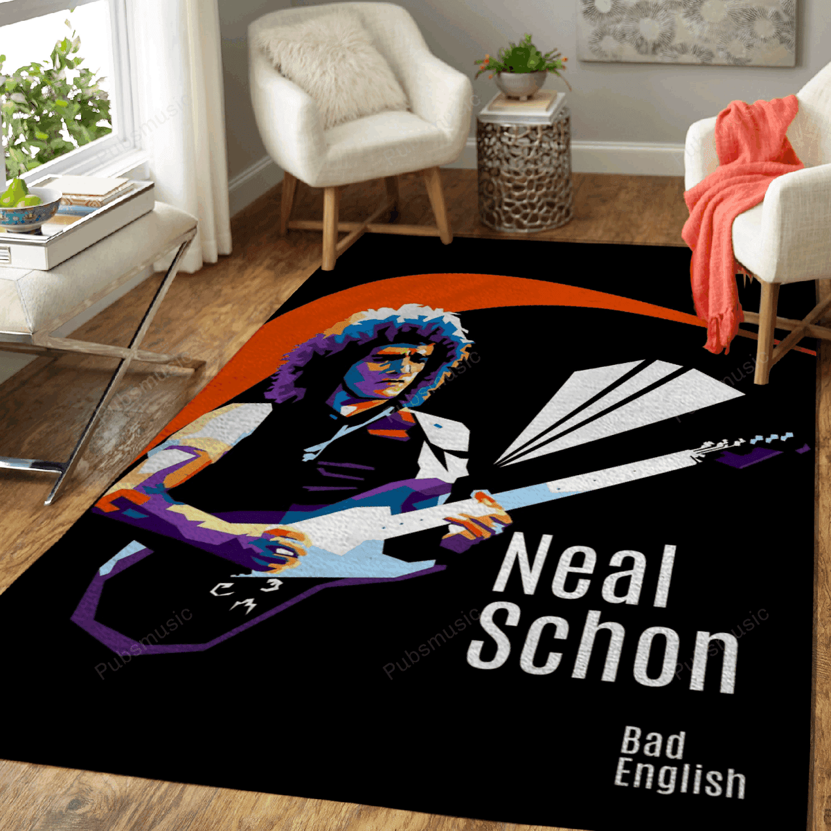 Neal Schon Musik für Fans Teppich, Teppiche - Outdoor Teppich, Teppich Wohnzimmer, Küchenteppich, Kinderzimmer, Modern