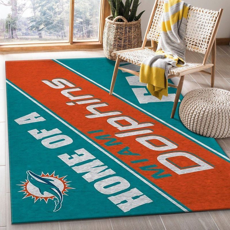 Miami Dolphins NFL 38 Teppich, Teppiche - Outdoor Teppich, Teppich Wohnzimmer, Küchenteppich, Kinderzimmer, Modern