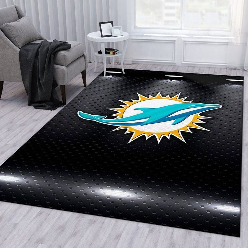 Miami Dolphins NFL 17 Teppich, Teppiche - Outdoor Teppich, Teppich Wohnzimmer, Küchenteppich, Kinderzimmer, Modern