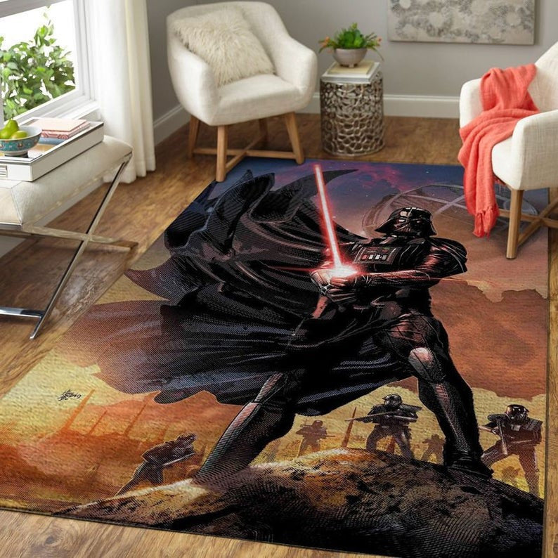 Star Wars Darth Vader Filmbereich Bodendekoration Die US-Dekoration V11 Teppich, Teppiche - Outdoor Teppich, Teppich Wohnzimmer, Küchenteppich, Kinderzimmer, Modern