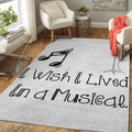 Lebe in musikalischer lustiger Musik für Fans Teppich, Teppiche - Outdoor Teppich, Teppich Wohnzimmer, Küchenteppich, Kinderzimmer, Modern