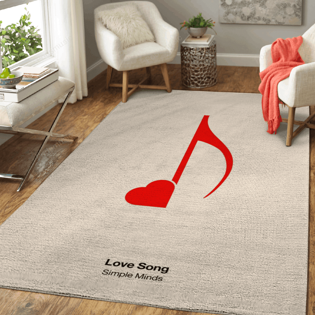 Liebeslied Musik für Fans Teppich, Teppiche - Outdoor Teppich, Teppich Wohnzimmer, Küchenteppich, Kinderzimmer, Modern