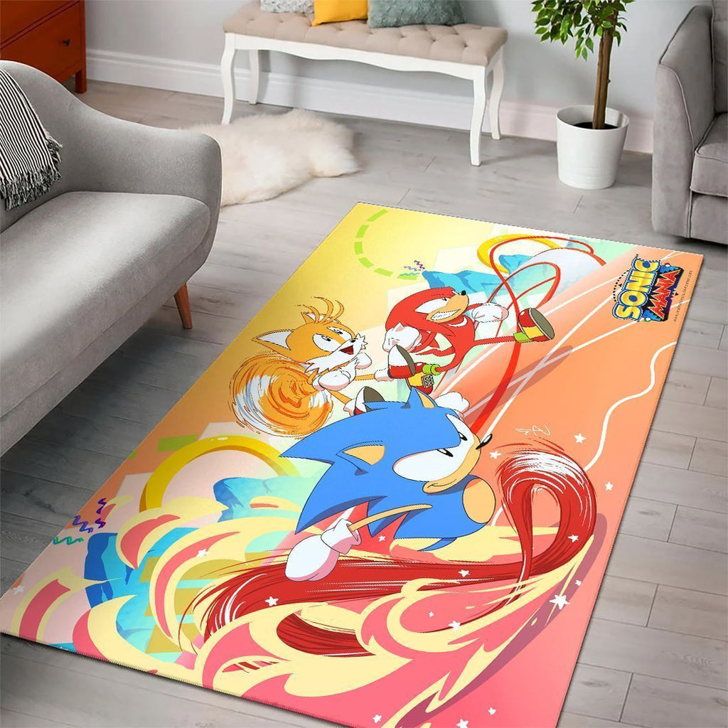 Sonic The Hedgehog Fn200211 Spielbereich Teppich, Teppiche - Outdoor Teppich, Teppich Wohnzimmer, Küchenteppich, Kinderzimmer, Modern