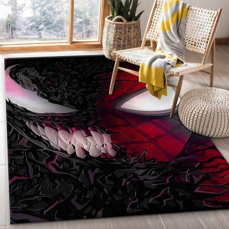 Spider Man Venom Marvel-Filme Teppich, Teppiche - Outdoor Teppich, Teppich Wohnzimmer, Küchenteppich, Kinderzimmer, Modern