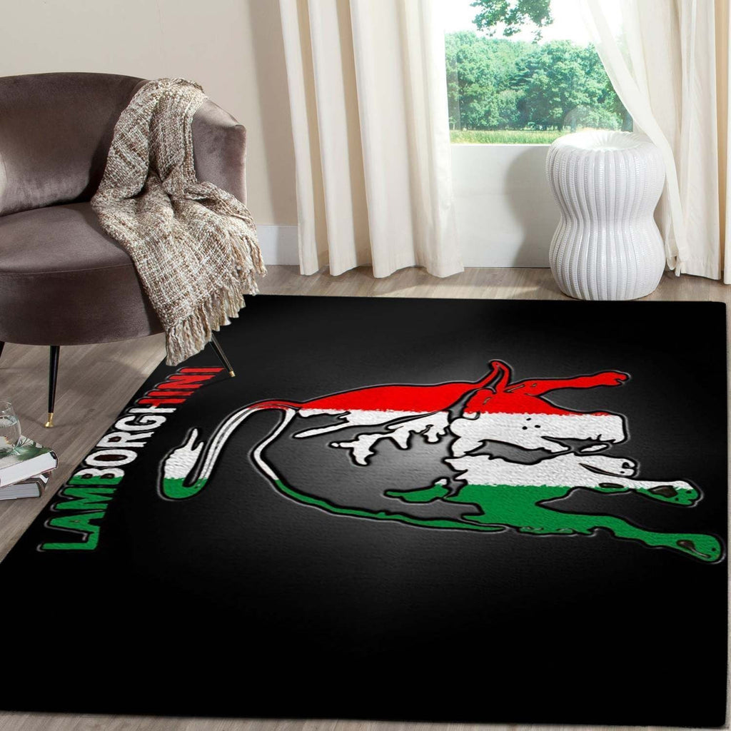 Lamborghini Logo Supercars Bereich Fn131212 Teppich, Teppiche - Outdoor Teppich, Teppich Wohnzimmer, Küchenteppich, Kinderzimmer, Modern