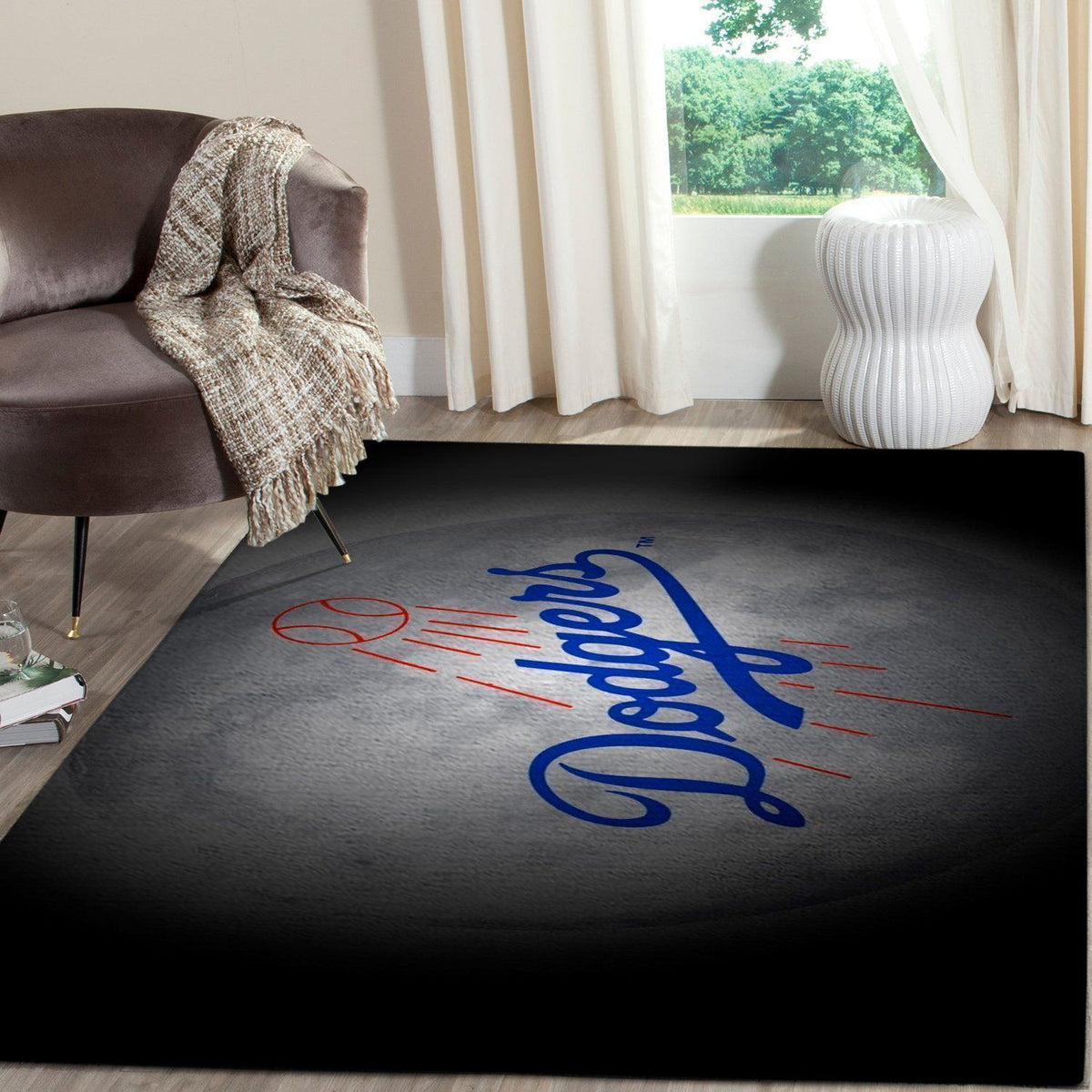 Los Angeles Dodgers Area Mlb Baseball Team Logo005 Teppich, Teppiche - Outdoor Teppich, Teppich Wohnzimmer, Küchenteppich, Kinderzimmer, Modern