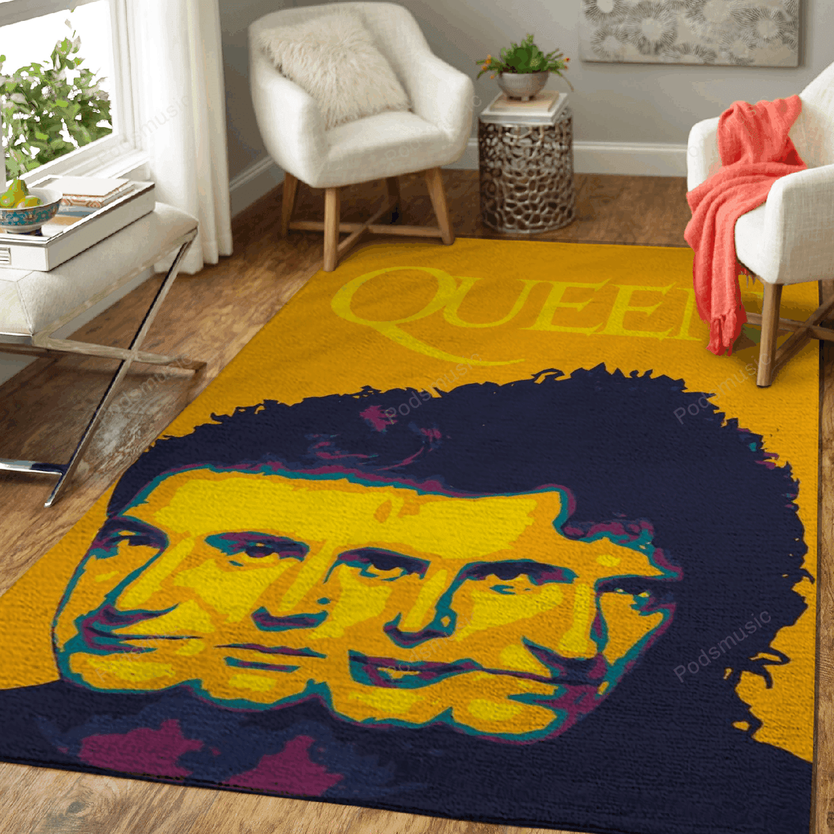 Queen Britischer Rock Popmusik Pop für Fans Teppich, Teppiche - Outdoor Teppich, Teppich Wohnzimmer, Küchenteppich, Kinderzimmer, Modern