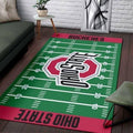 Ohio State Buckeyes Field Area Football Team Logo Teppich, Teppiche - Outdoor Teppich, Teppich Wohnzimmer, Küchenteppich, Kinderzimmer, Modern