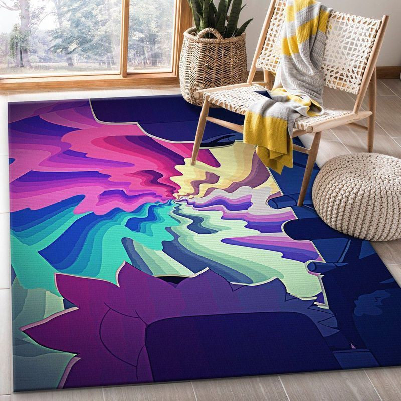 Rick and Morty 42 Area Floor Decor And Teppich, Teppiche - Outdoor Teppich, Teppich Wohnzimmer, Küchenteppich, Kinderzimmer, Modern
