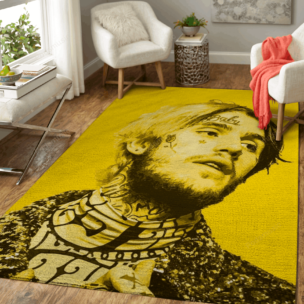 Lil Peep Musicwork für Fans Teppich, Teppiche - Outdoor Teppich, Teppich Wohnzimmer, Küchenteppich, Kinderzimmer, Modern