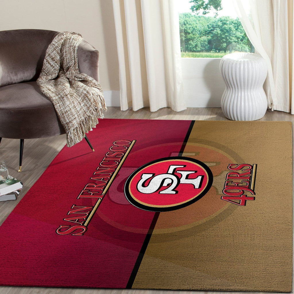 San Francisco 49Ers Area Nfl Football Team Logo007 Teppich, Teppiche - Outdoor Teppich, Teppich Wohnzimmer, Küchenteppich, Kinderzimmer, Modern