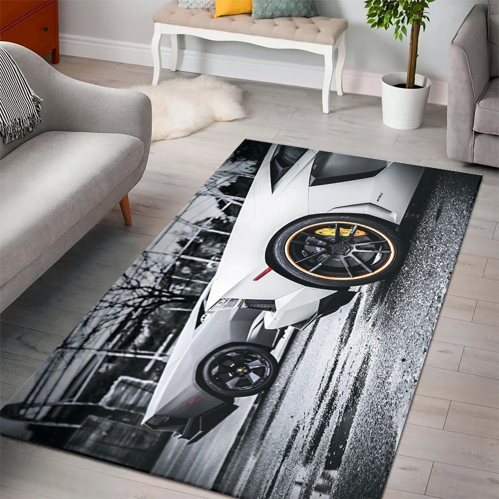 Lamborghini Aventador Super Cars Fn200232 Bereich Teppich, Teppiche - Outdoor Teppich, Teppich Wohnzimmer, Küchenteppich, Kinderzimmer, Modern