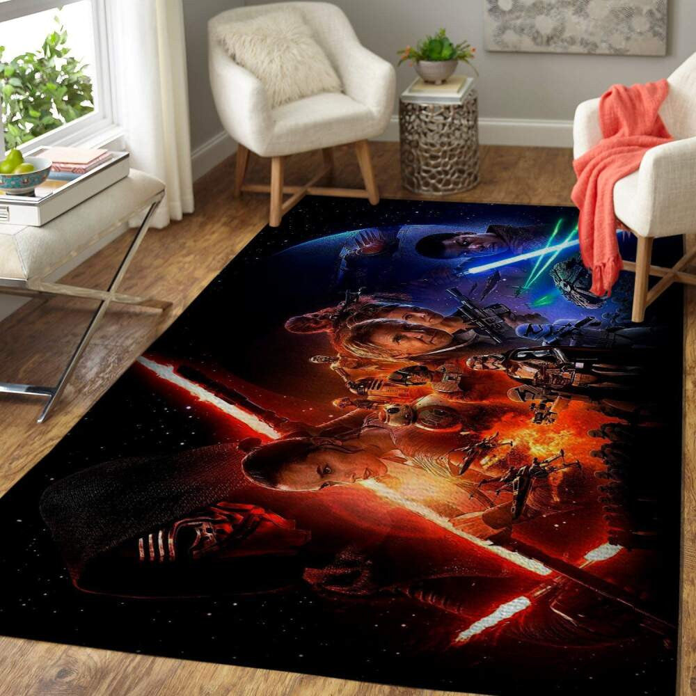 Star Wars Area Das Erwachen der Macht Movie002 Teppich, Teppiche - Outdoor Teppich, Teppich Wohnzimmer, Küchenteppich, Kinderzimmer, Modern