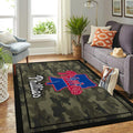 Philadelphia Phillies Mlb Area Team-Logo im Camo-Stil Teppich, Teppiche - Outdoor Teppich, Teppich Wohnzimmer, Küchenteppich, Kinderzimmer, Modern