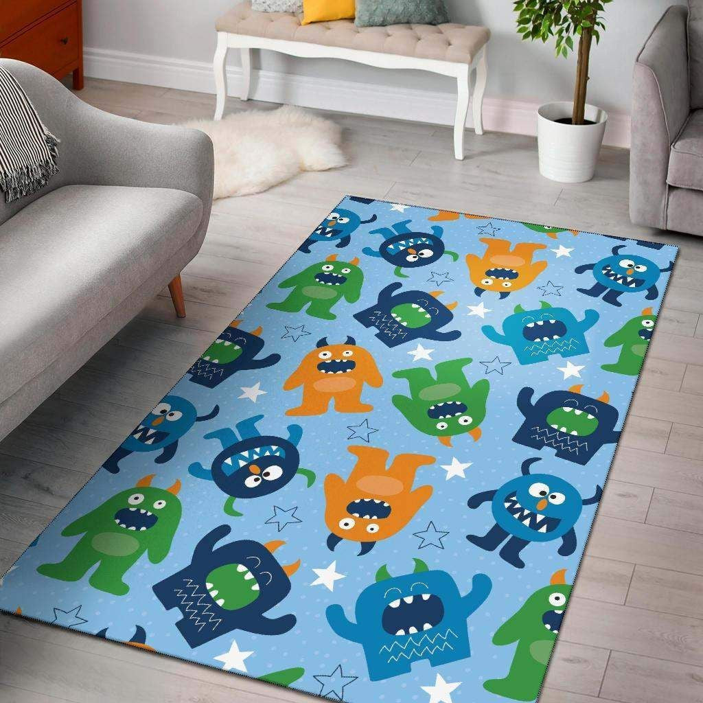 Monster-Cartoon Rcdd81F38910 Teppich, Teppiche - Outdoor Teppich, Teppich Wohnzimmer, Küchenteppich, Kinderzimmer, Modern