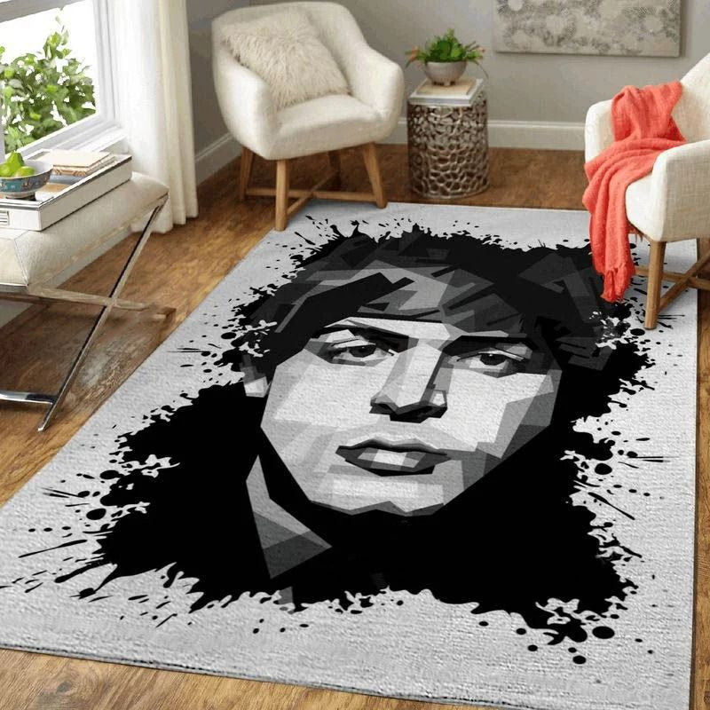 Paul Mccartney Grayscale-Musik Teppich, Teppiche - Outdoor Teppich, Teppich Wohnzimmer, Küchenteppich, Kinderzimmer, Modern