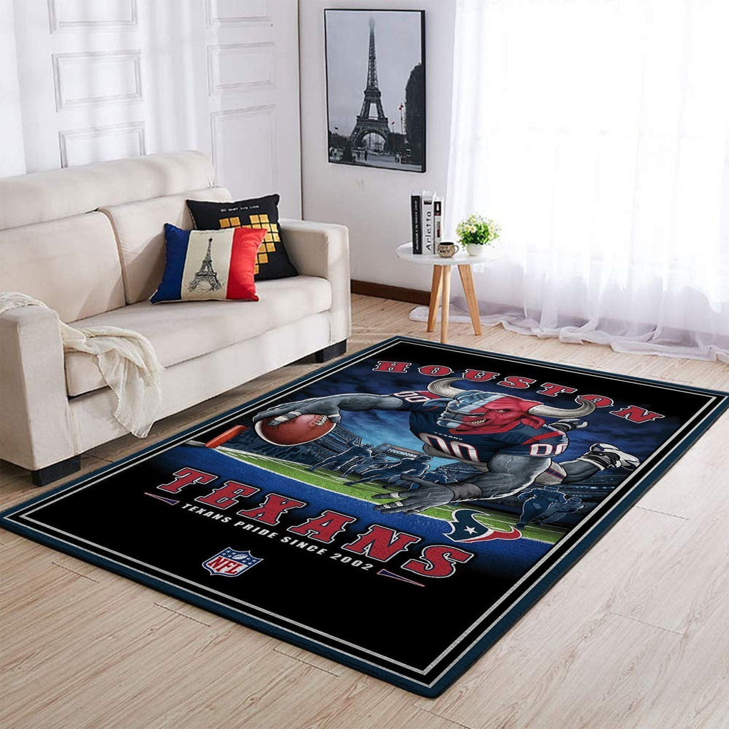 Houston Texans Nfl Team Pride Rechteckbereich Teppich, Teppiche - Outdoor Teppich, Teppich Wohnzimmer, Küchenteppich, Kinderzimmer, Modern