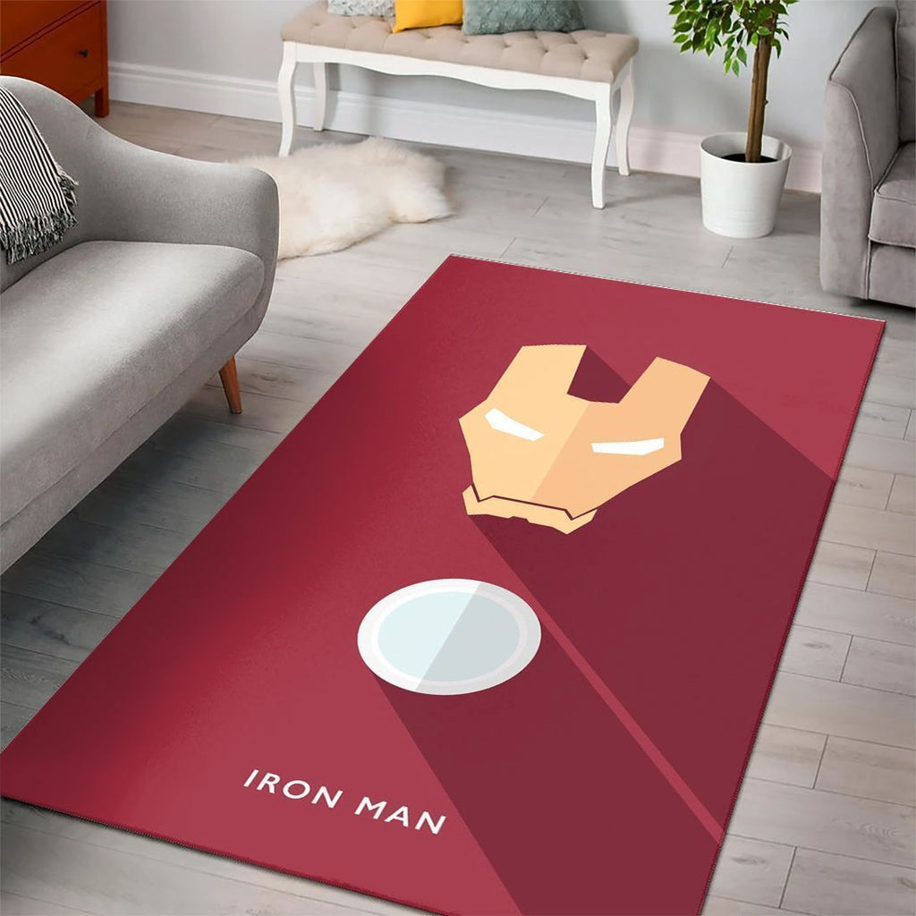Iron Man-Logo Marvel-Filme Teppich, Teppiche - Outdoor Teppich, Teppich Wohnzimmer, Küchenteppich, Kinderzimmer, Modern
